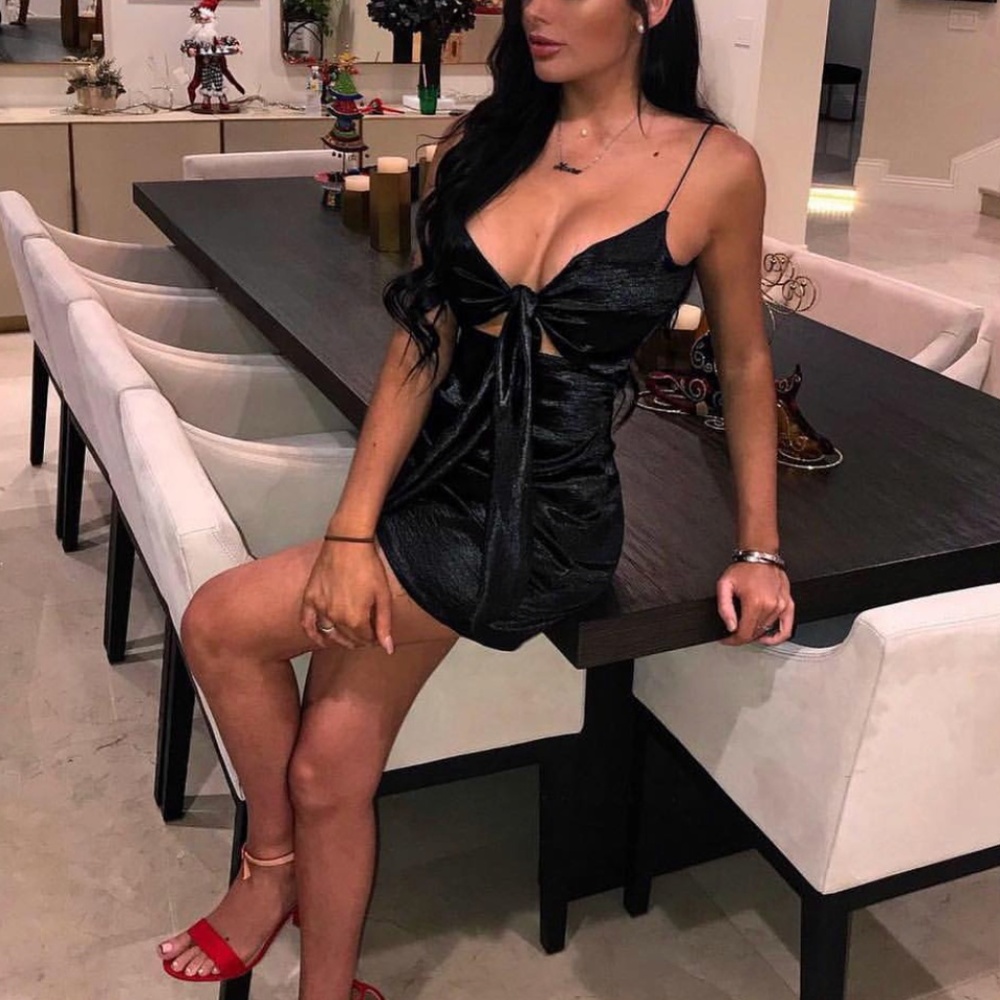 Black Satin Dress